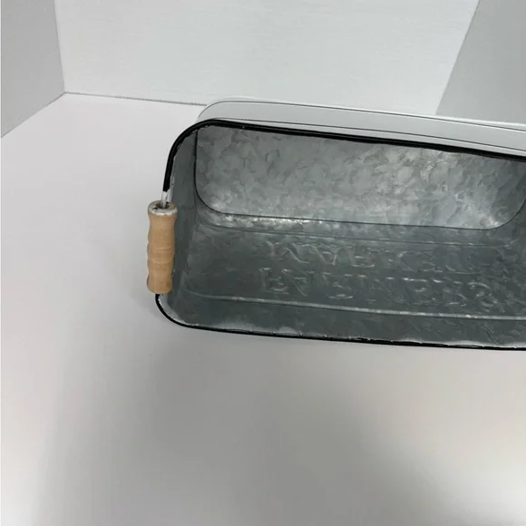 White Farmers Market Metal Bin - Picture 2 of 12